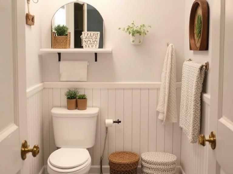 Tiny Powder Room Storage Ideas